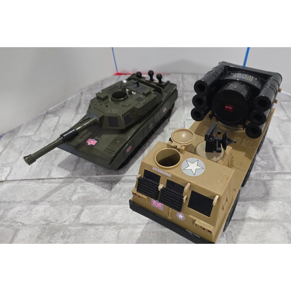 Lot of 2 GI Joe Vintage 2001-2003 Armored Carrier and Army Tank Sounds Only